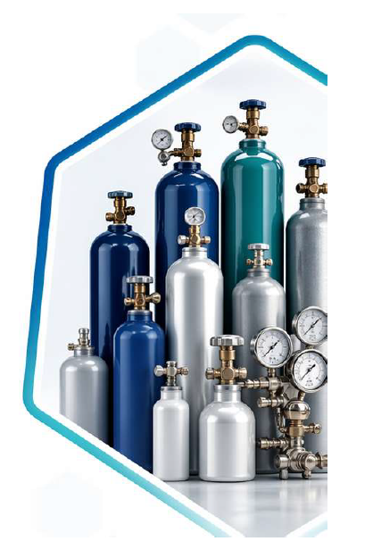 Gas cylinders and specialised gas hardware
